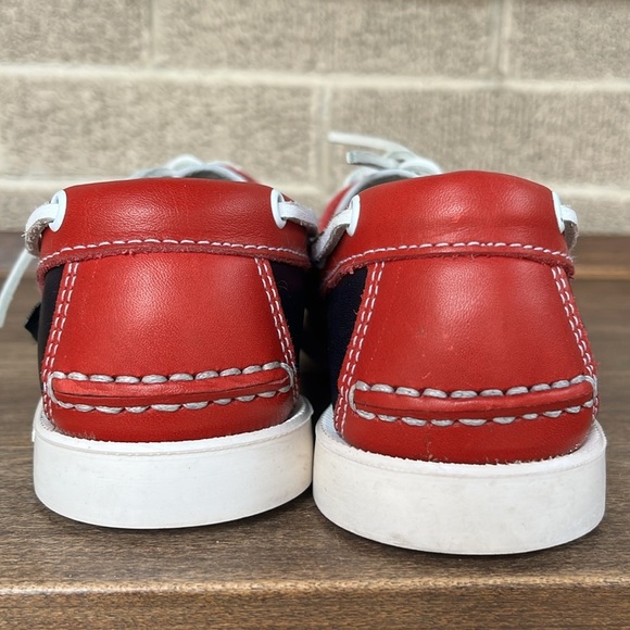 NWOT Paraboot x Dooney & Bourke Marine Loafers Red White Navy – Youth 4/5 - Picture 6 of 14